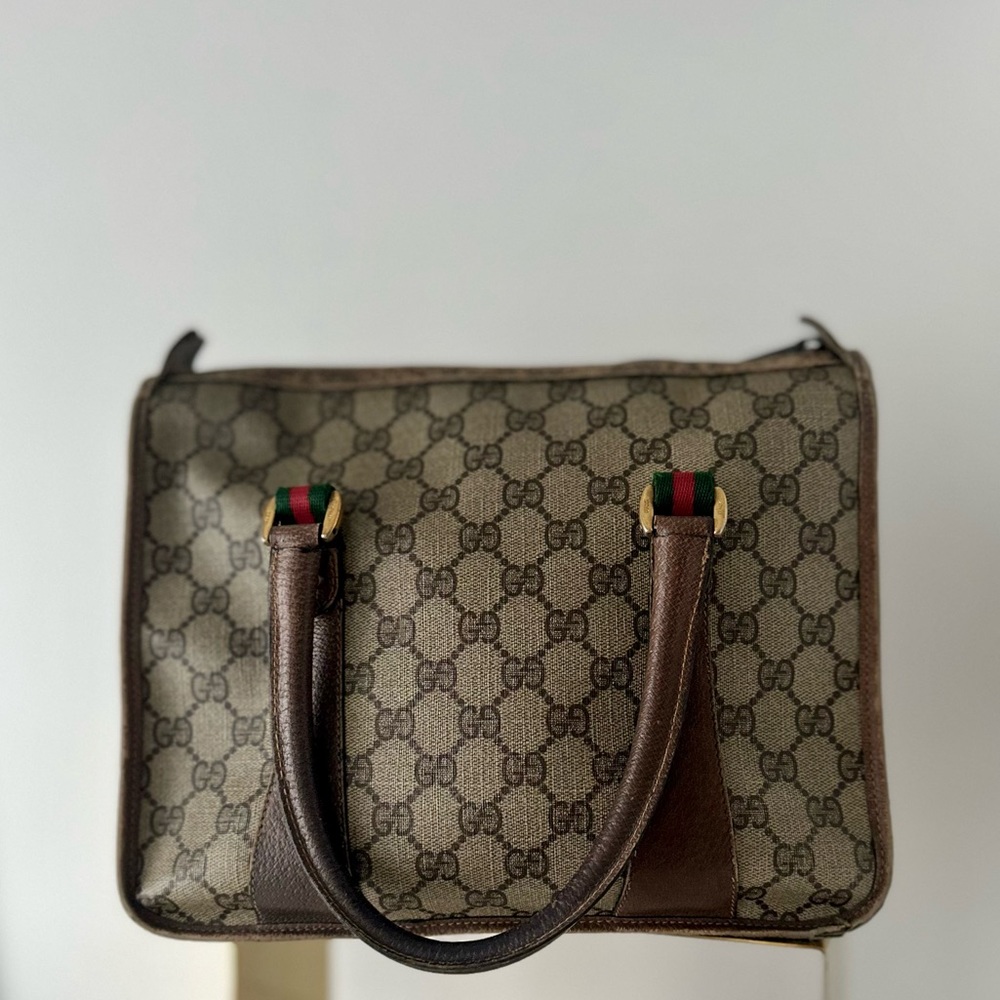 OFFERS!! Vintage Gucci Project Bag ! Gucci Top Handle Mini Boston Bag Beater - Picture 3 of 16
